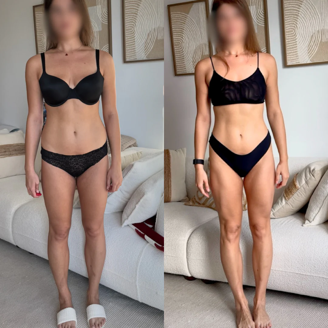 Before and after transformation