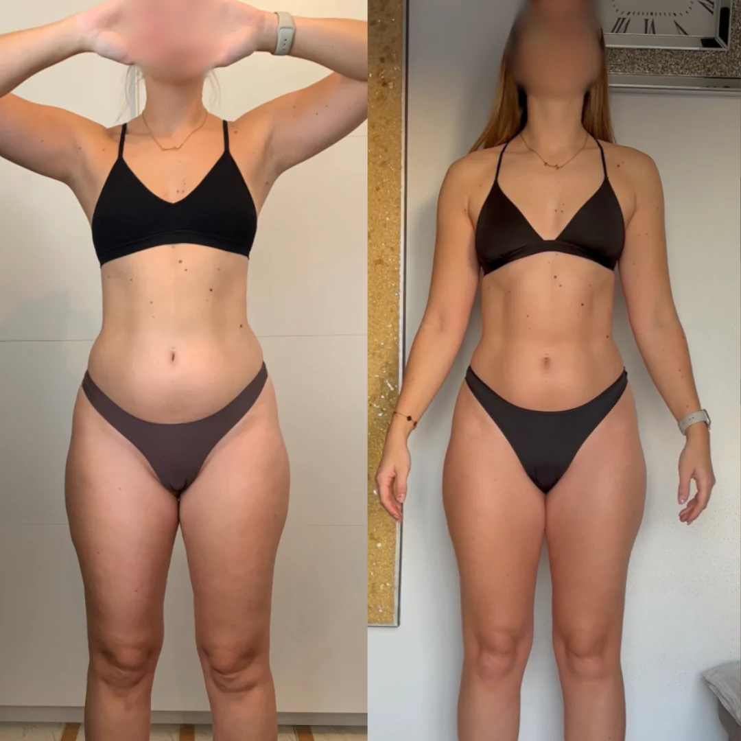 Before and after transformation