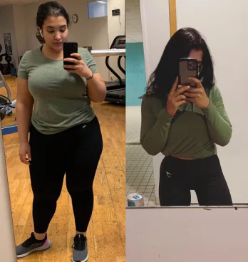 Before and after transformation